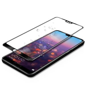 HUAWEI P20 Pro - TEMPERED GLASS 9H Hardness 0,3mm 5D ΜΑΥΡΟ FULL GLUE